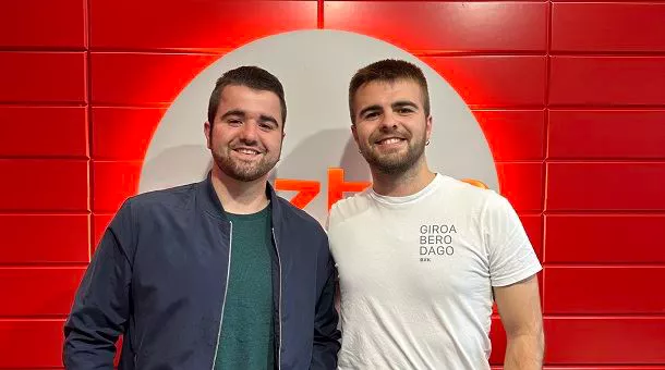 Mugan taldeko Pablo eta Ander