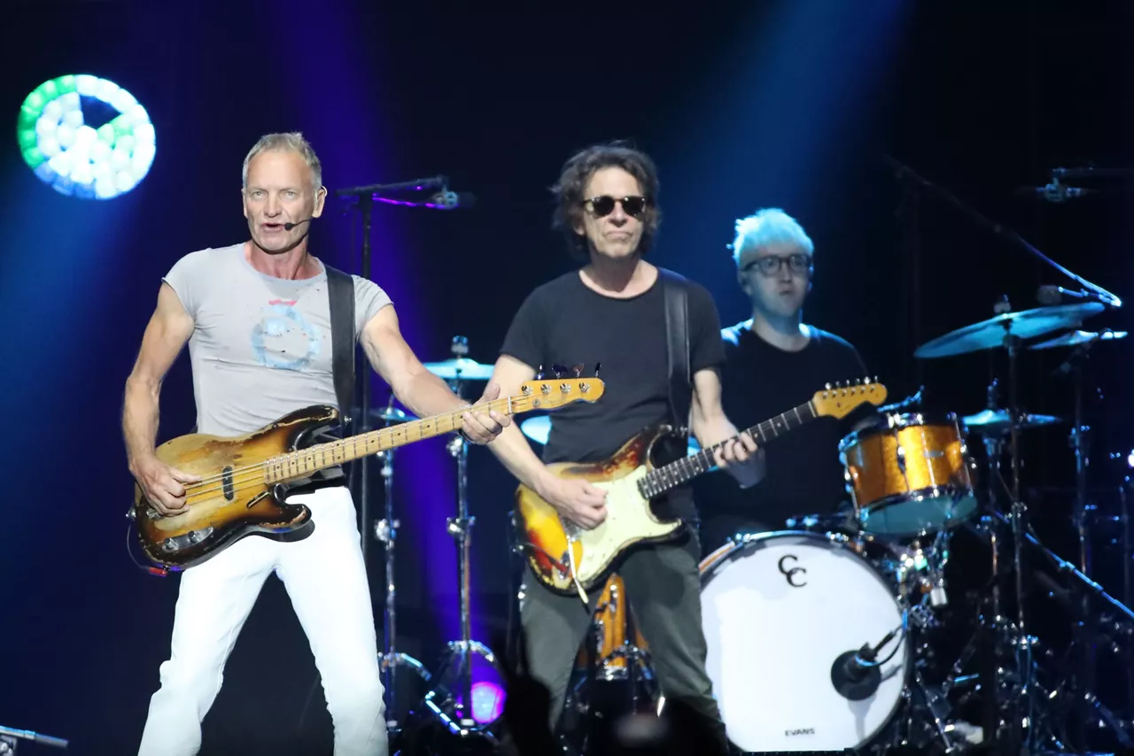 Sting, Dominic Miller eta Zach Jones, bart. Argazkia: Efe.