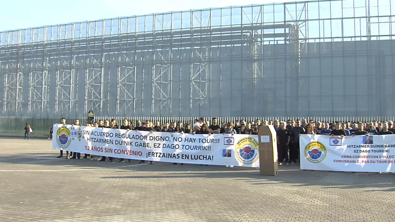 Protesta del sindicato de la Ertzaintza