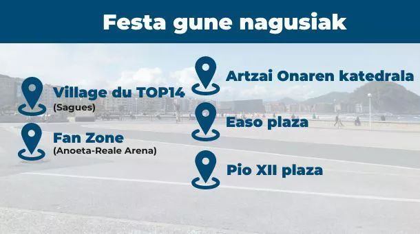 Bi gune nagusi egon arren, beste toki batzuetan ere ekitaldi egingo dira. Irudia: EITB Media.