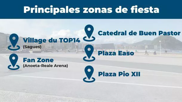 A pesar de haber dos zonas principales, se harán actividades en otros lugares. Imagen: EITB Media