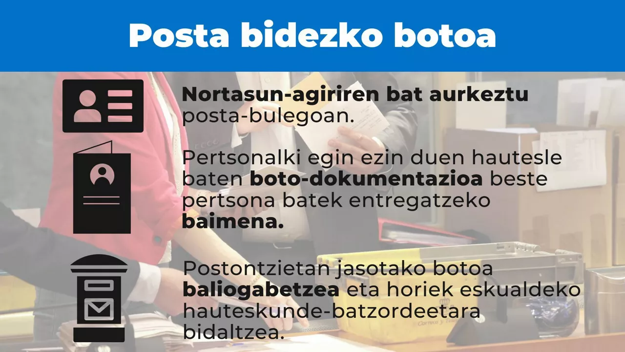 posta bidezko botoa nobedadeak