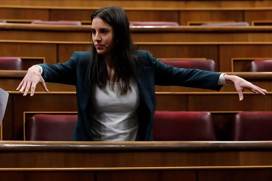 Irene Montero, Espainiako Gobernuko Berdintasun ministroa, Kongresuan. Artxiboko argazkia: EFE