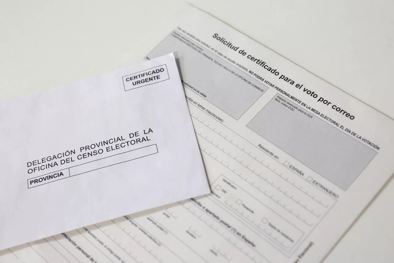 Documentación para votar por correo.