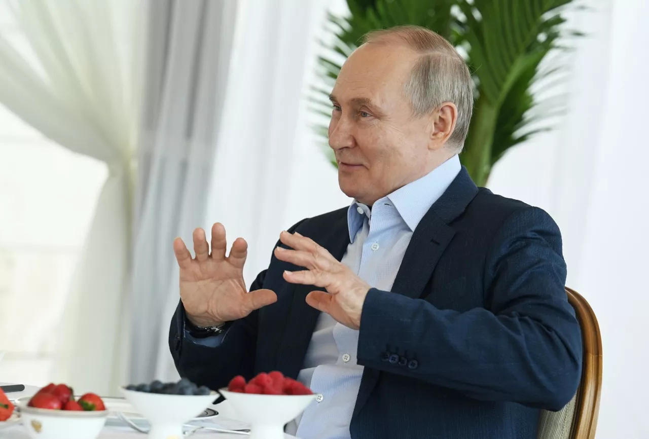Vladimir Putin, el presidente de Rusia, este viernes. Foto: EFE