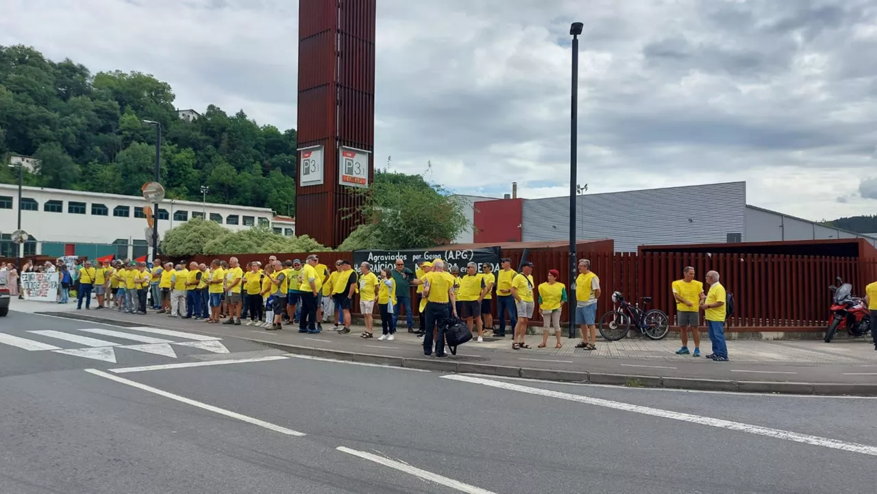 Protesta afectados EPSV Geroa