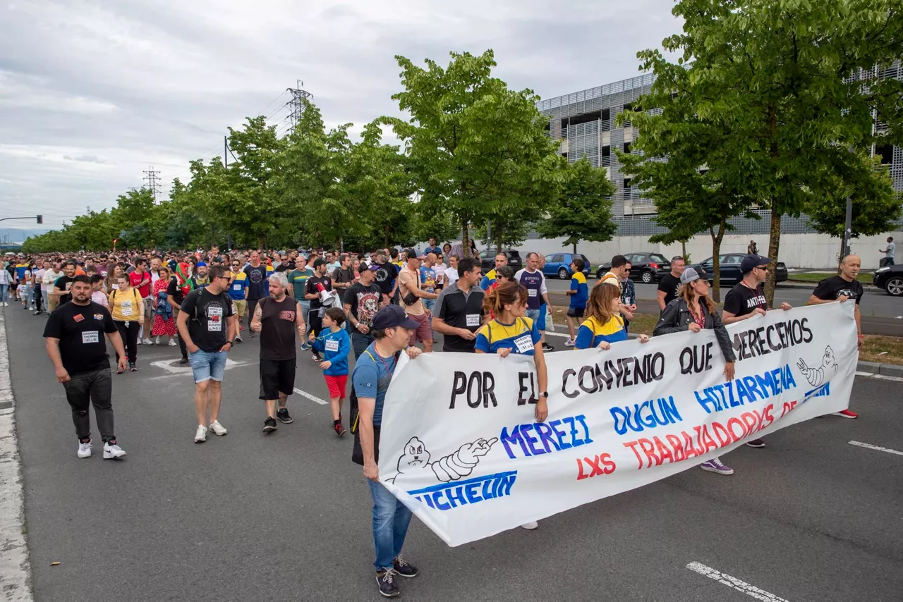 michelin vitoria gasteiz manifestazioa efe