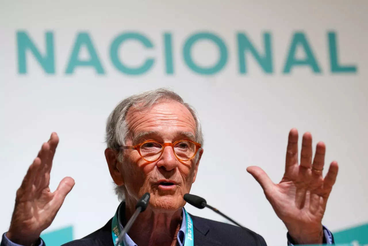 Xavier Trias, durante su intervención en el Consell Nacional. Foto: EFE