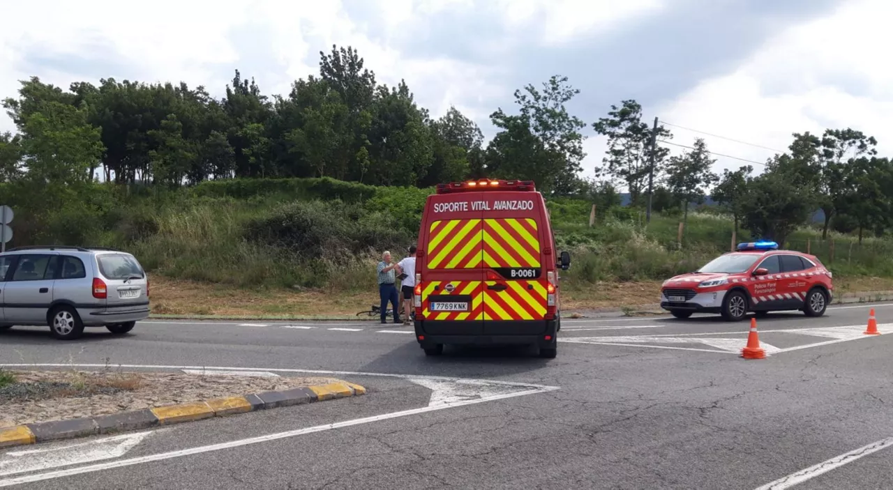 Lugar del accidente. @policiaforal_na