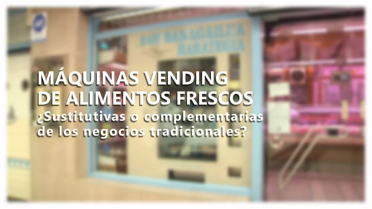 Máquina expendedora en la carnicería Kepa Loidi de Orio