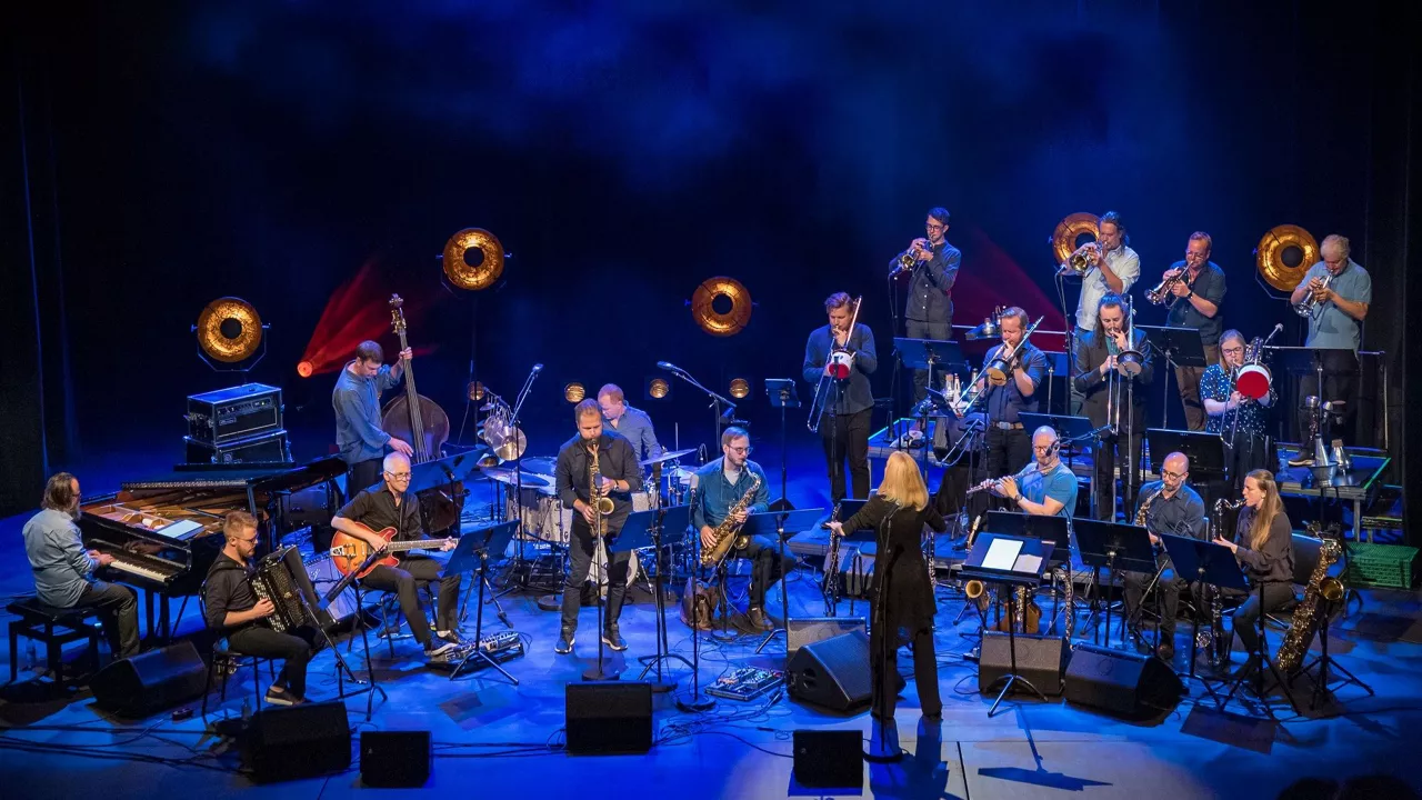 Maria Schneider y Oslo Jazz Ensamble, en Medizorrotza el 5 de julio. Foto: Svein Erik Fylkesnes
