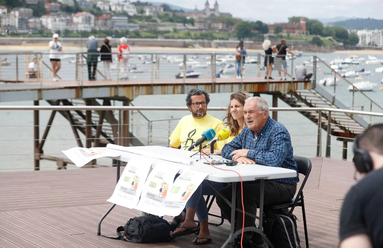 Elkarteen prentsaurrekoa. Argazkia: EFE.