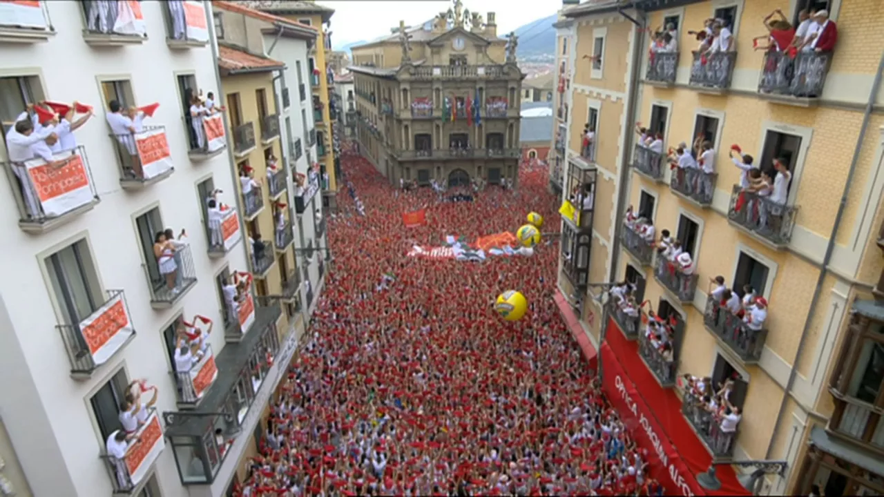 Txupinazoa, Iruñean. Irudia: EITB