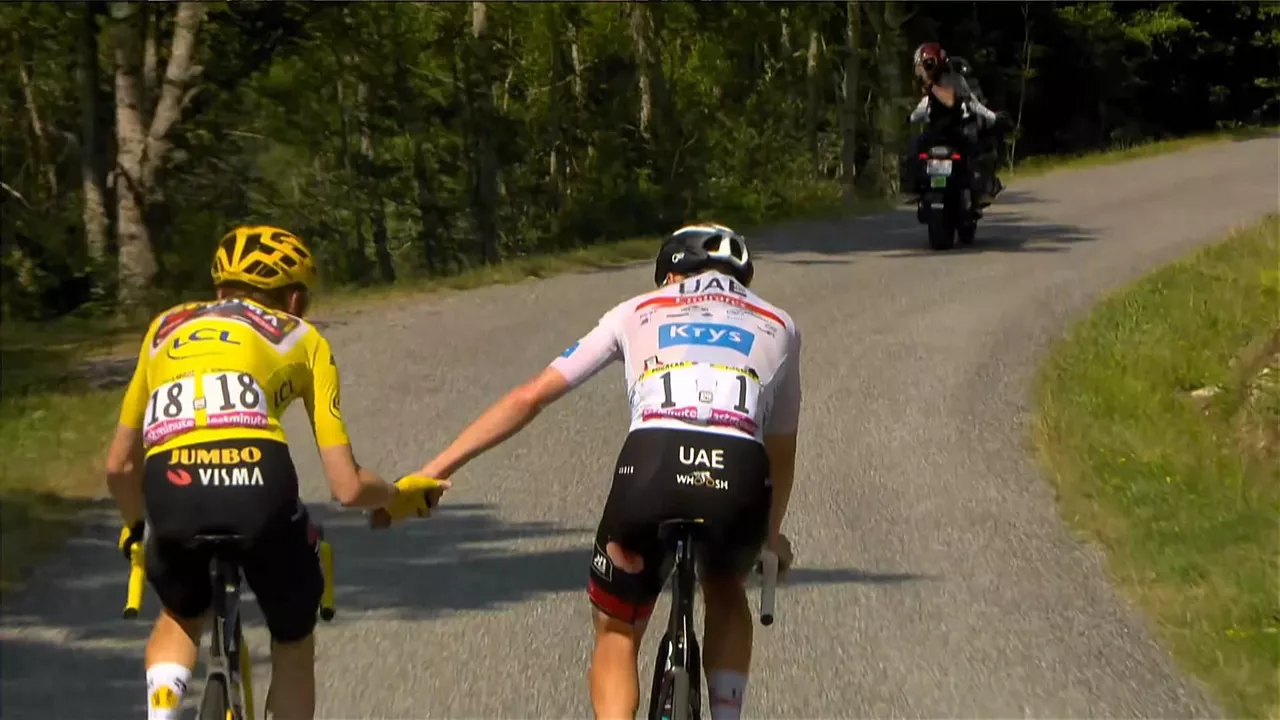 Tadej Pogacar Jonas Vingegaard Tour