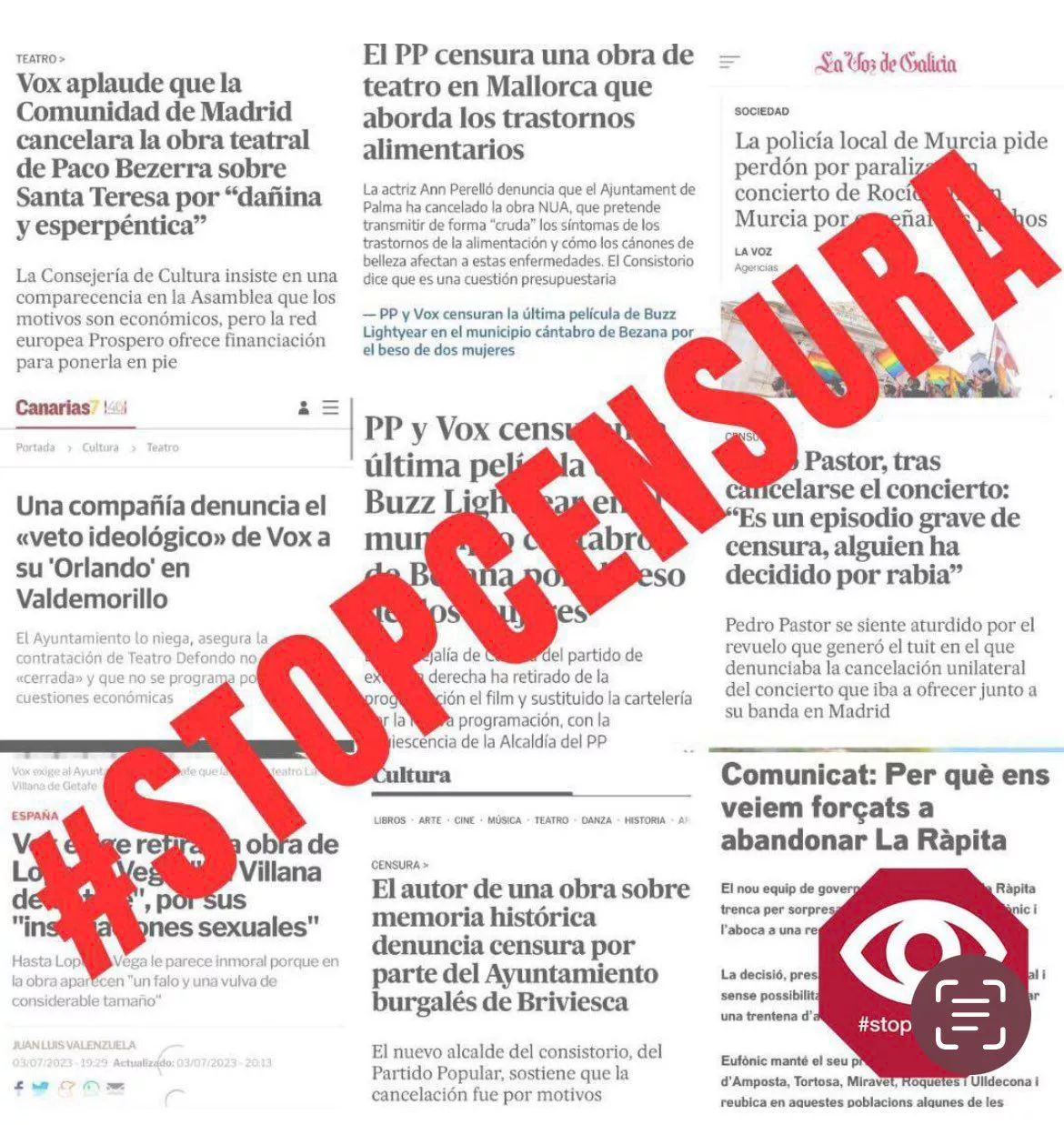 Stop Censura ekimena Twitterren