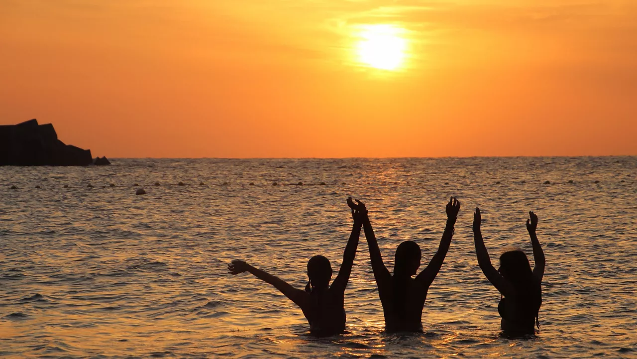 Ondarroan bainua hartzen