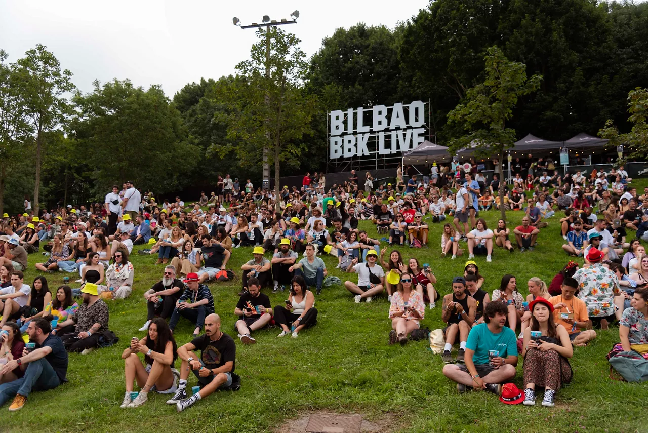 Ambiente de público el jueves en la primera jornada del festival BBK Live. Foto: Dosis 75.