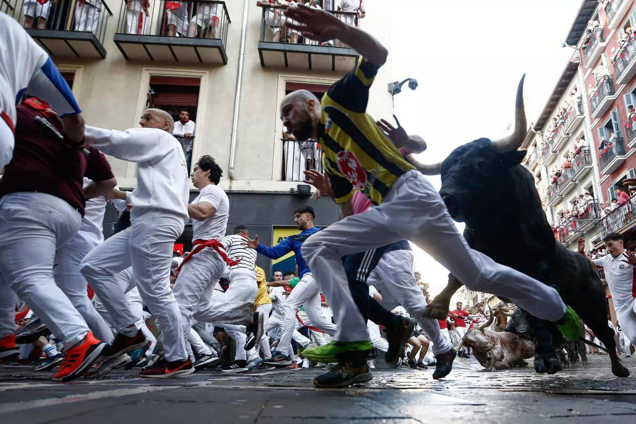 Segundo encierro de los sanfermines 2023