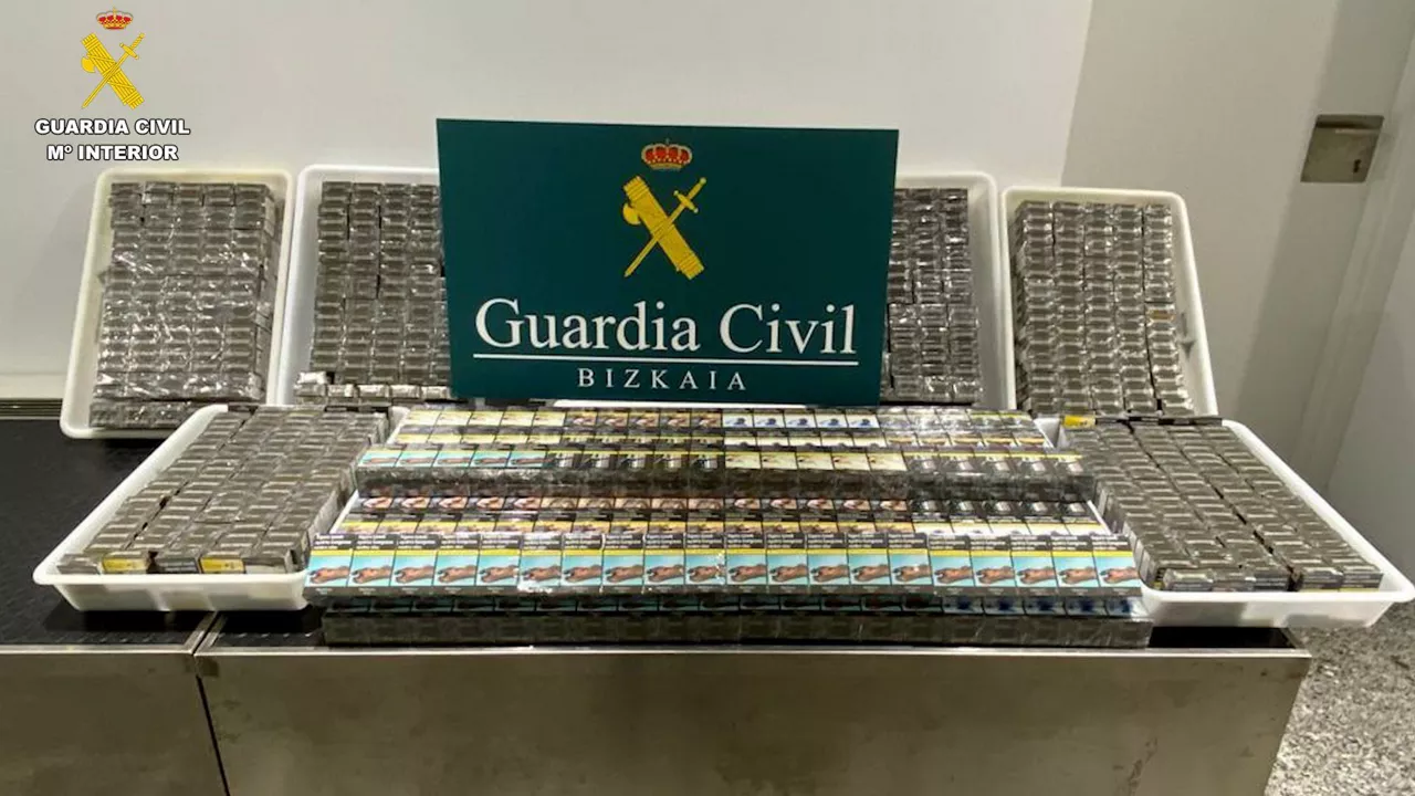 Guardia Zibilak deklaratu gabeko 1120 tabako-paketetan esku hartu du Bilbon