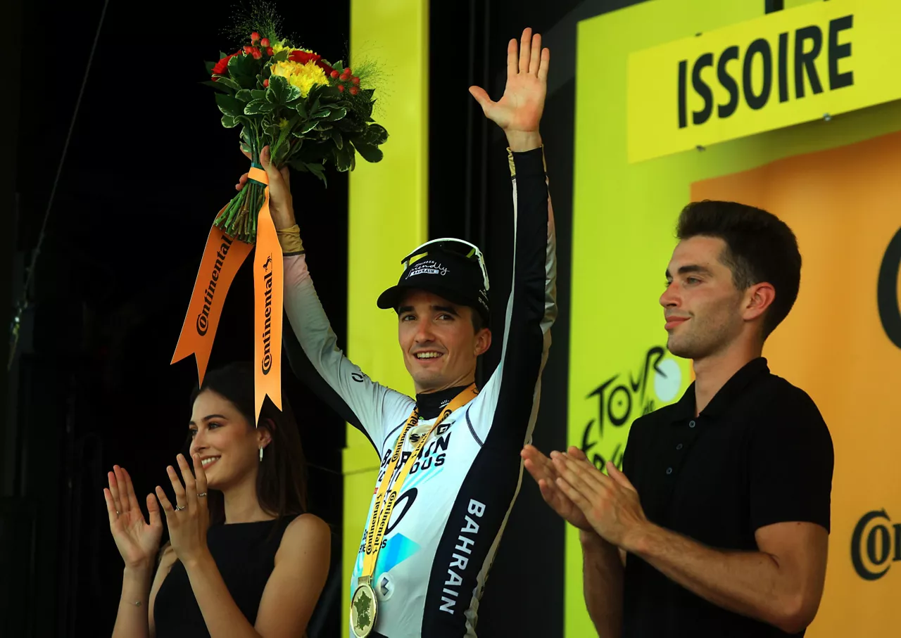 Pello Bilbao, 10. etapako irabazlea. Argazkia: EFE