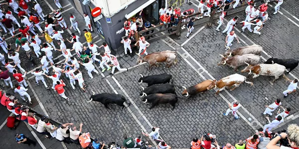 Encierro del 12 de julio de 2023. Foto: EFE