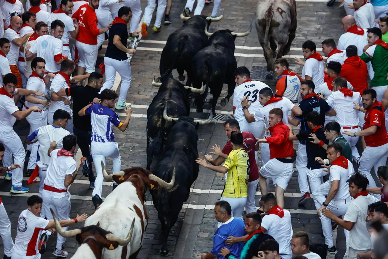 Encierro del 13 de julio de 2023. Foto: EFE