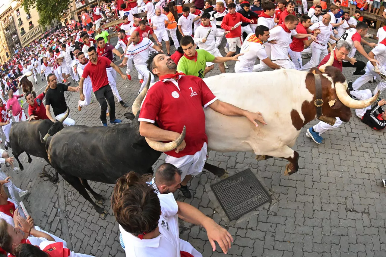 2023ko uztailaren 14ko entzierroa. Argazkia: EFE
