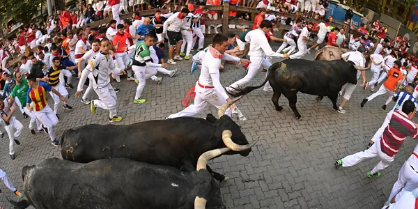 2023ko uztailaren 14ko entzierroa. Argazkia: EFE