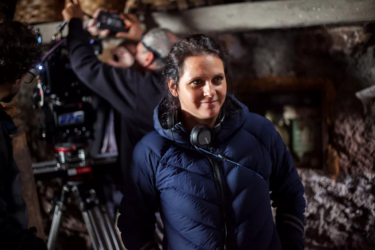 Jaione Camborda, 'O corno' filmatzen. Argazkia: Mario Llano.