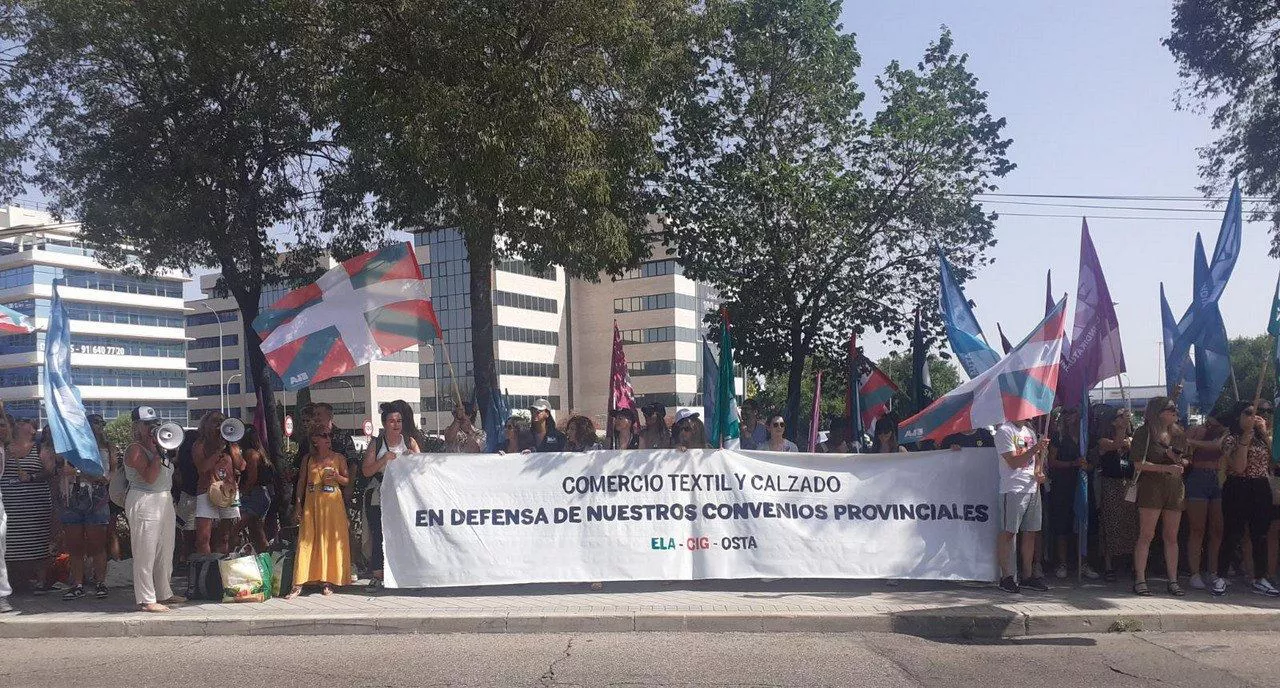 ELAk Madrilen egindako elkarretaratzearen irudia. Argazkia: ELA