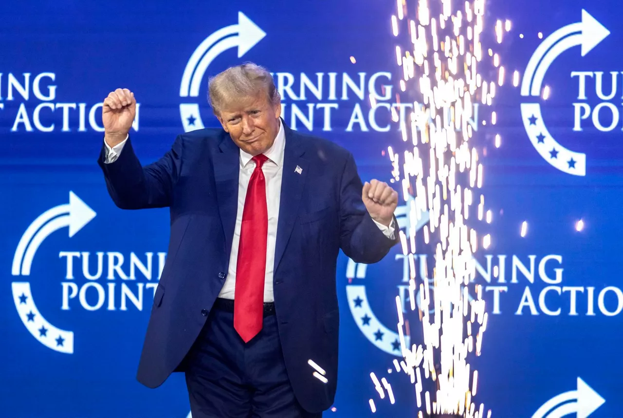 Donald Trump AEBko presidente ohia ekitaldi batean, Floridan, uztailaren 15ean. Argazkia: EFE