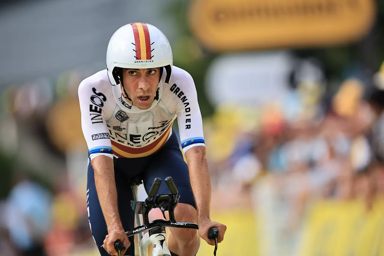 Jonathan Castroviejoren irudia, 2024ko Frantziako Tourrean. EFE