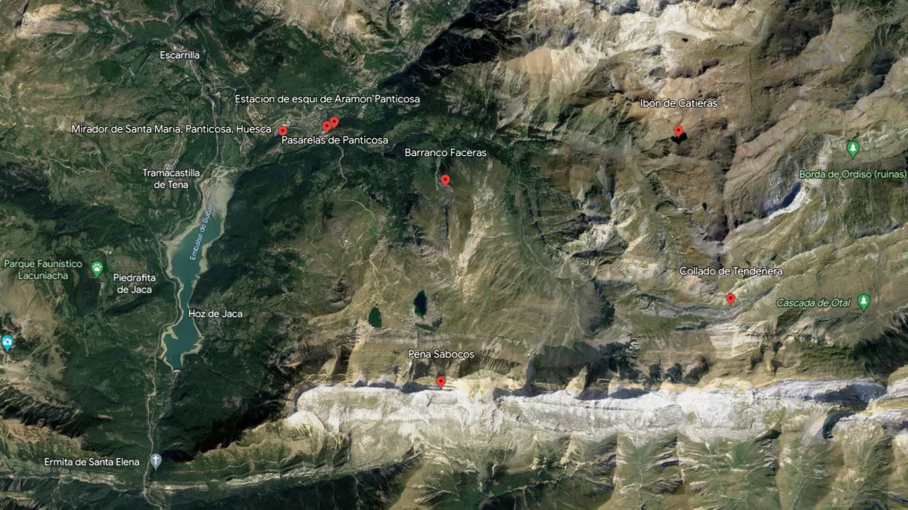 Google Earth Barranco Faceras Panticosa
