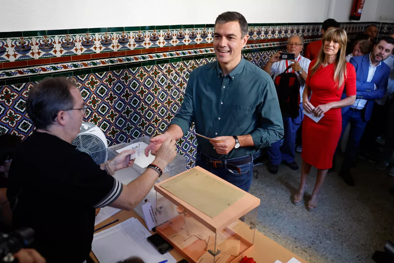 pedro sanchez elecciones generales hauteskunde orokorrak votando bozkatzen efe