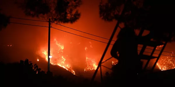 Incendios en Grecia. Foto: EFE