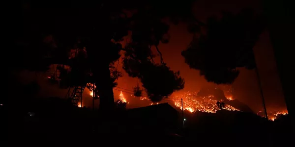 Incendios en Grecia. Foto: EFE