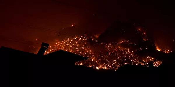 Incendios en Grecia. Foto: EFE