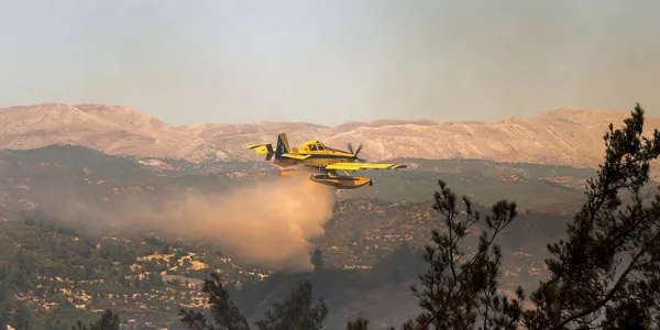Incendios en Grecia. Foto: EFE