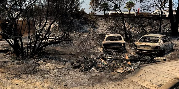 Incendios en Grecia. Foto: EFE