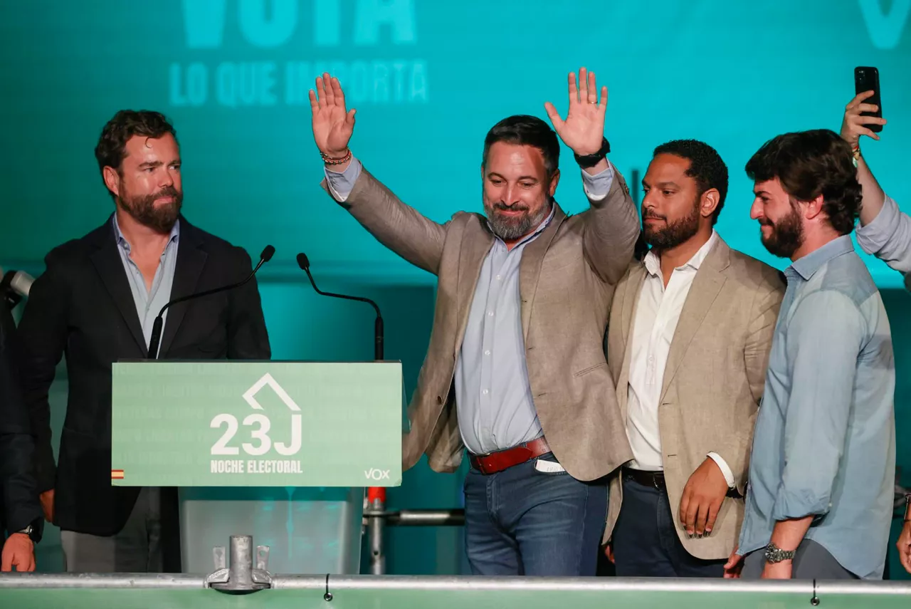 santiago-abascal-vox-eleccionesgenerales hauteskunde orokorrak 23J U23-efe