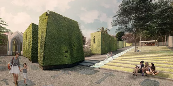 "El Jardín de las Memorias", ganadora del concurso de proyectos para el antiguo cementerio de Begoña, en Bilbao.