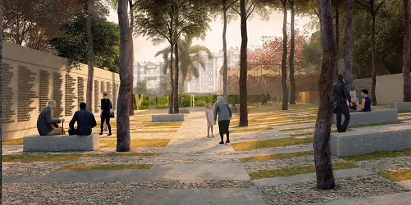"El Jardín de las Memorias", ganadora del concurso de proyectos para el antiguo cementerio de Begoña, en Bilbao.