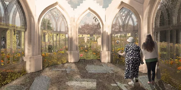 "El Jardín de las Memorias", ganadora del concurso de proyectos para el antiguo cementerio de Begoña, en Bilbao.