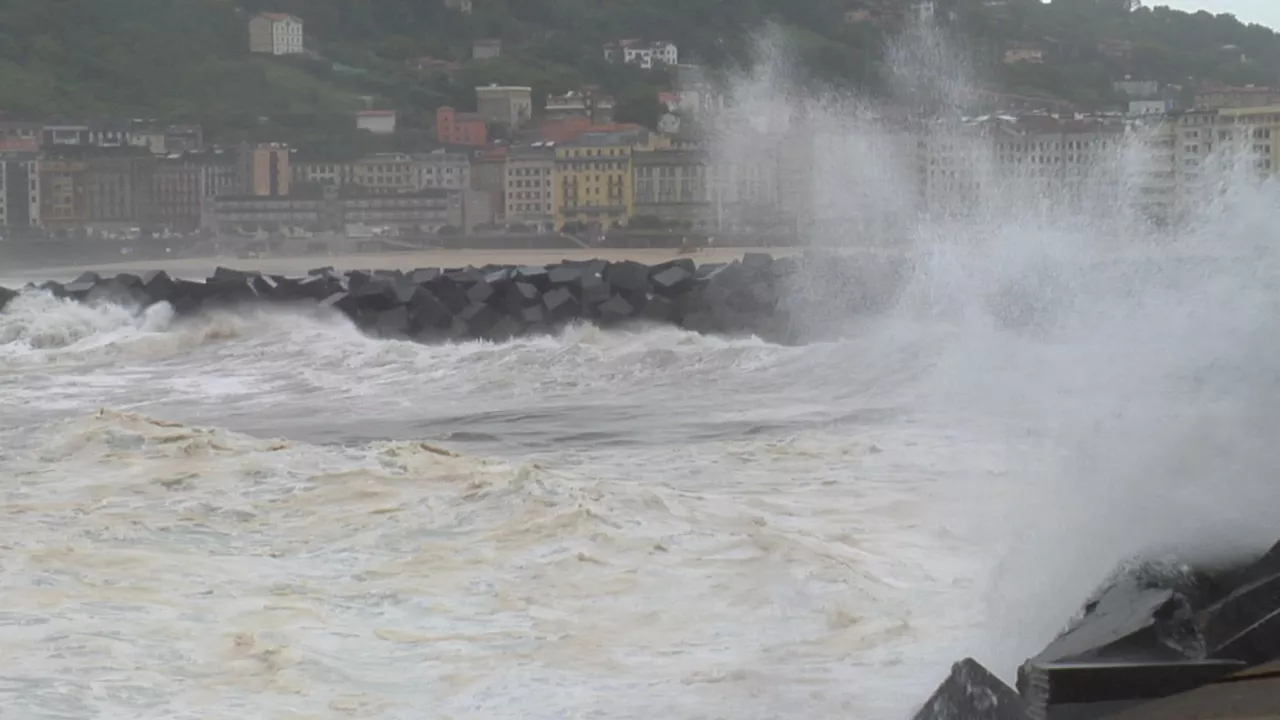 Oleaje en San Sebastián