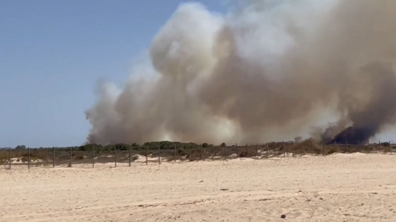 El incendio de Puerto Real (Cádiz) 