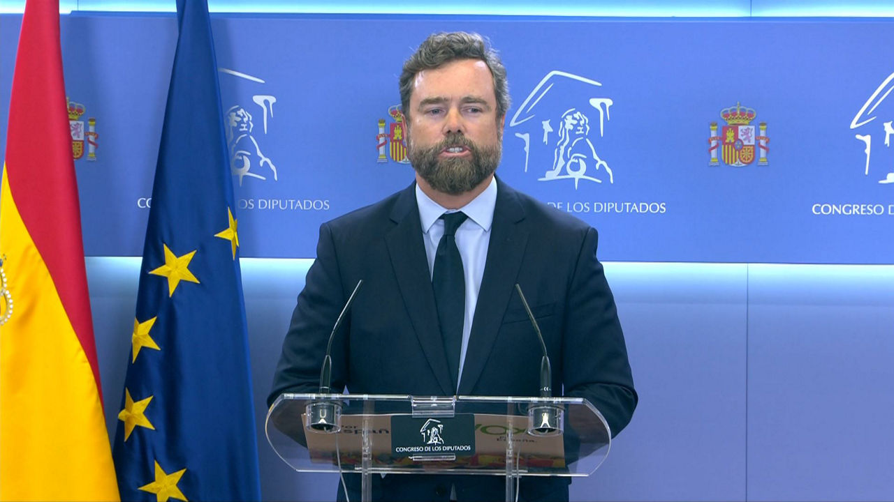 Iván Espinosa de los Monteros en la rueda de prensa que ha ofrecido