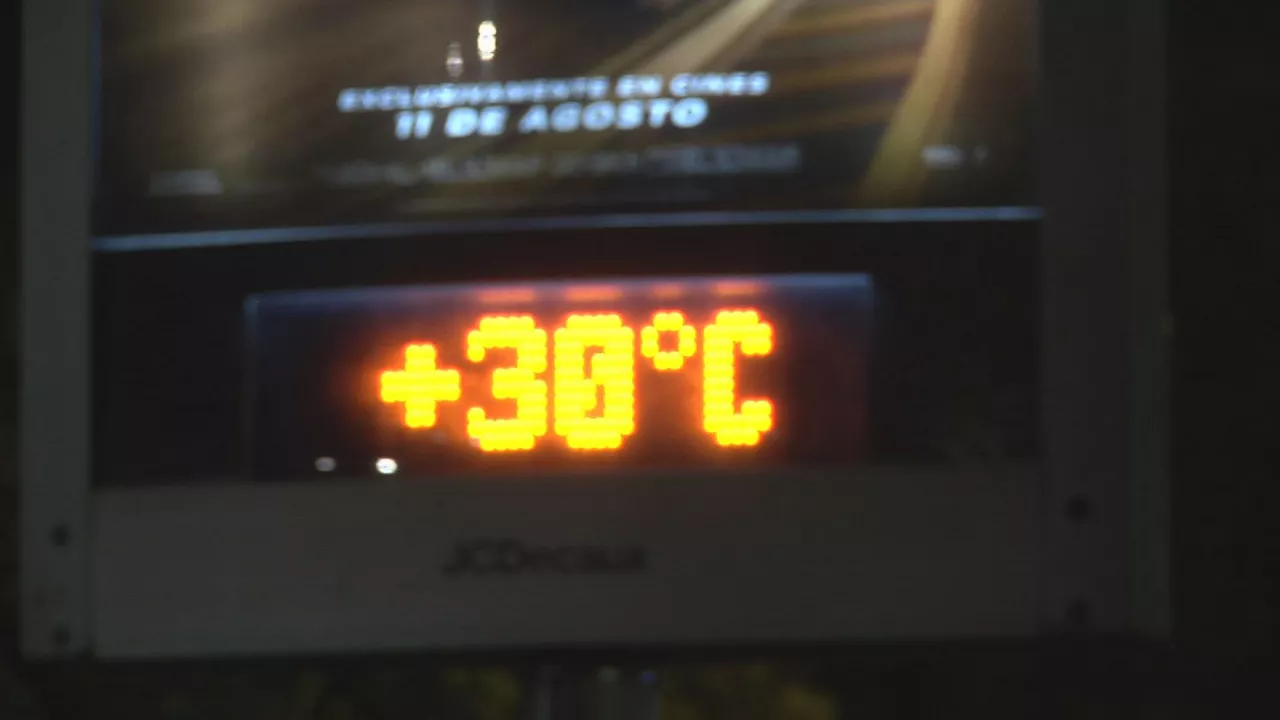 Gazteizko termometroa gauerdian