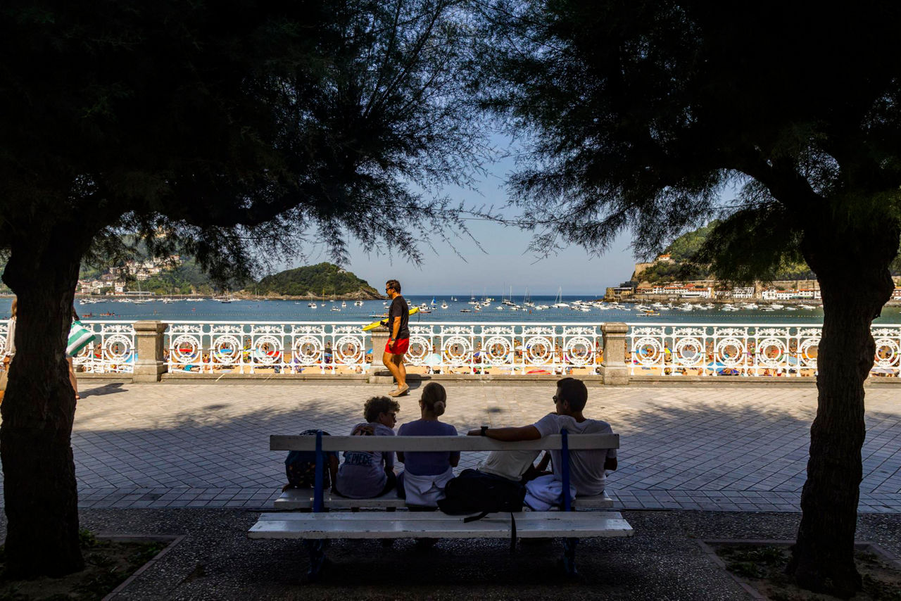 playa hondartza concha kontxa donostia san sebastian calor beroa efe