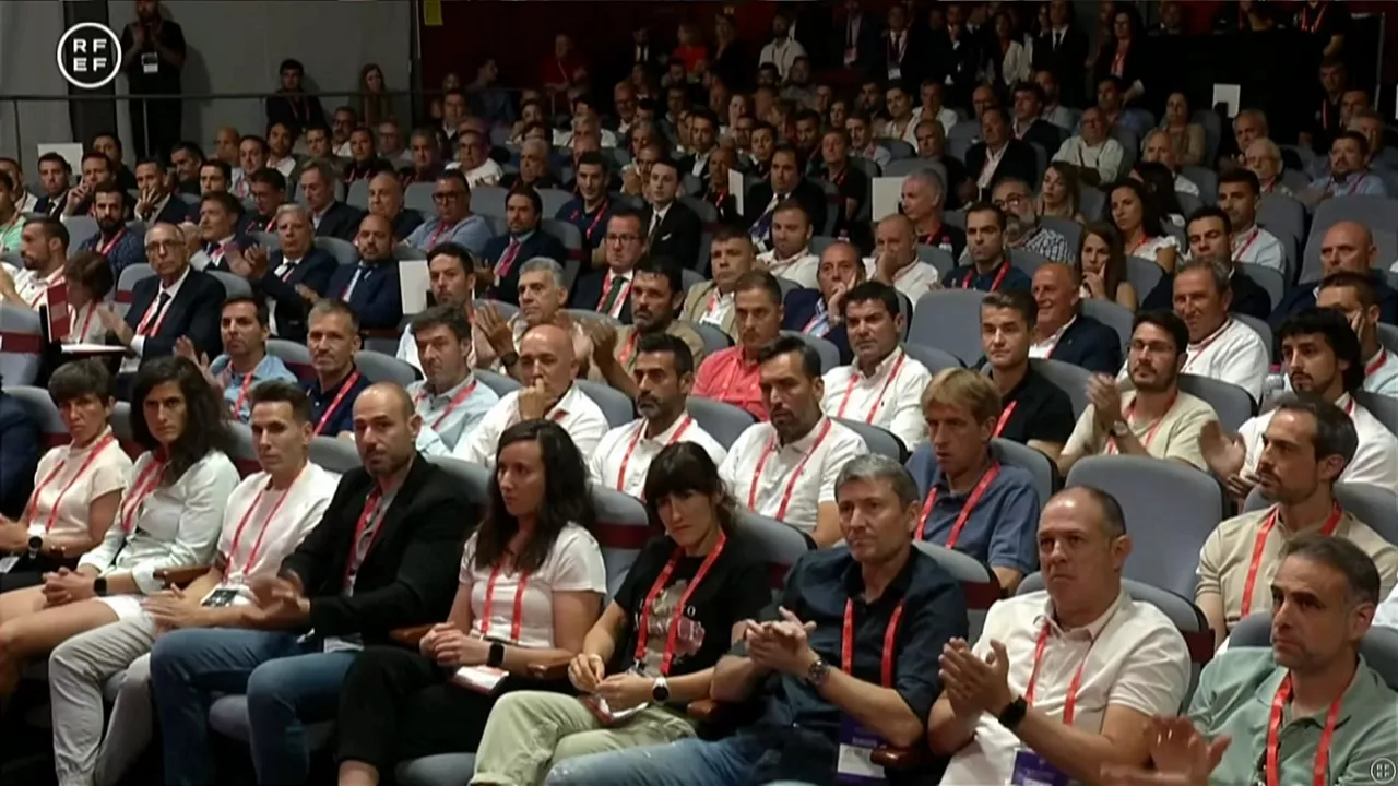 Espainiako Futbol Federazioaren batzarra.