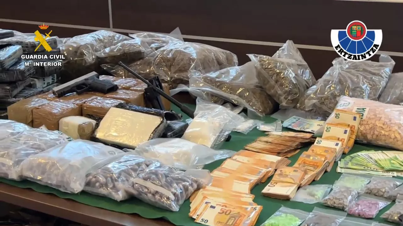 Ertzaintza, Guardia Civil, droga, operación antidroga, 